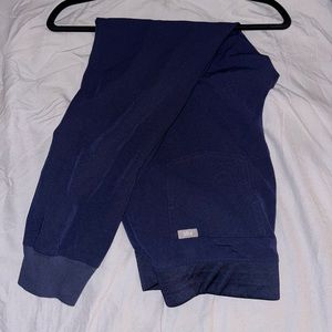 Figs navy high waisted jogger scrub pants - M